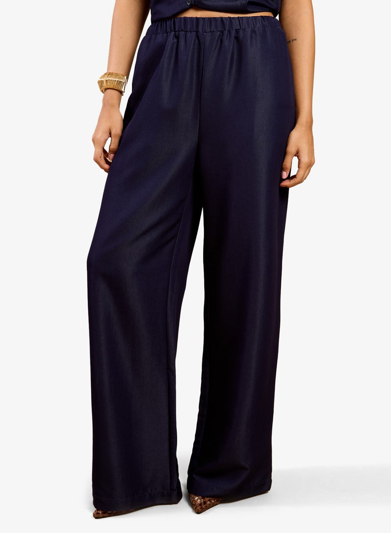 Little Mistress Indigo Denim Trouser - Image 1